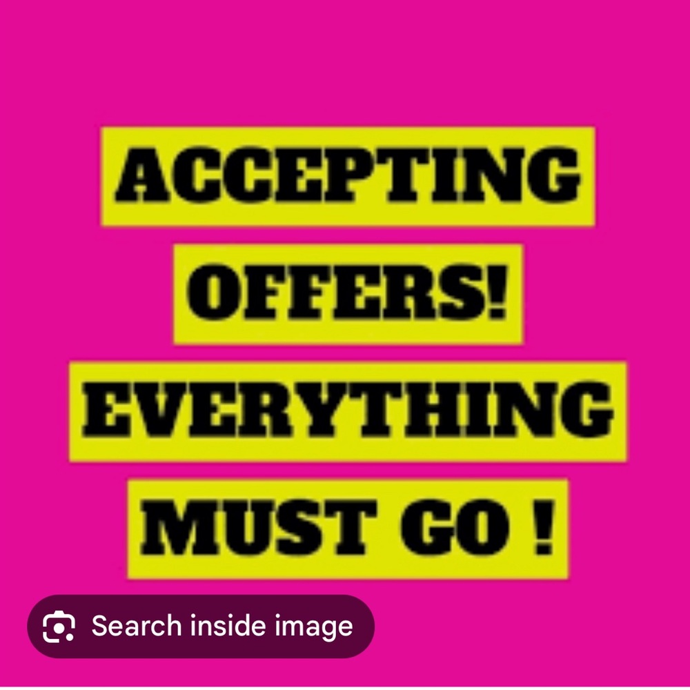 Accepting Offers Sale Sign - Yellow and Black Home Decor